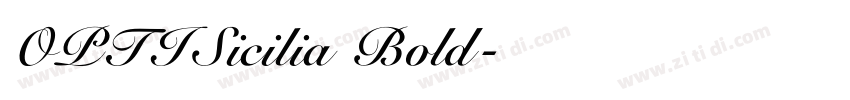 OPTISicilia Bold字体转换